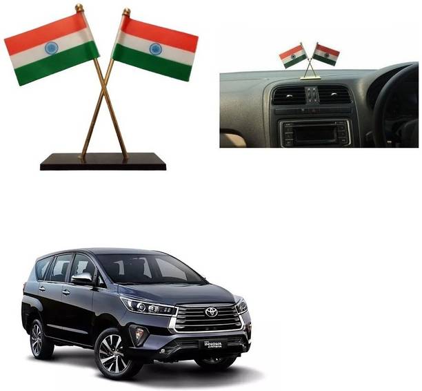 SPREADX India Double Sided Wind Car Dashboard Flag