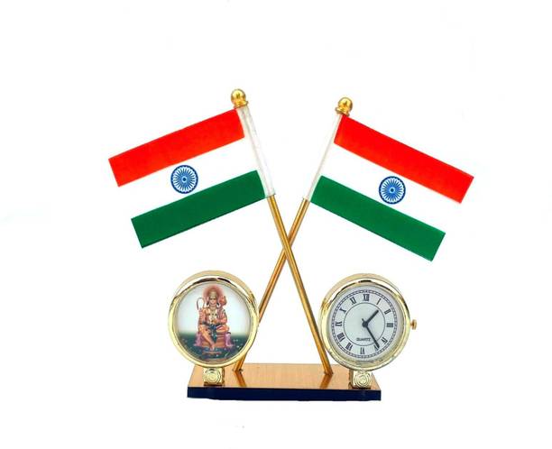 STAR SHINE Indian Flag Rectangle Car Dashboard Flag