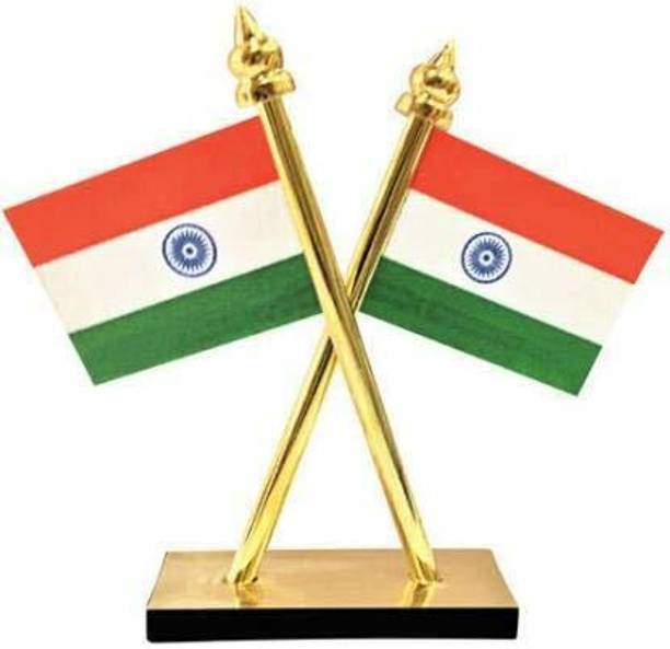 Gwals Indian Double Sided Wind Car Dashboard Flag