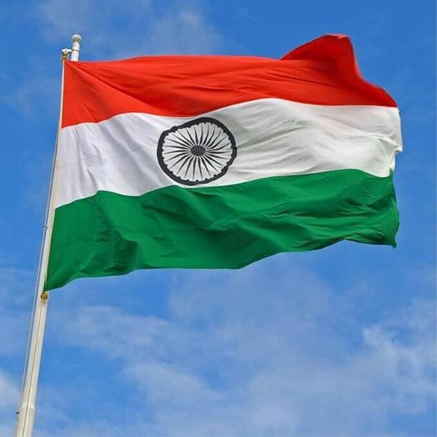 party assets Indian National Flag 4 x 6 feet (48x72 inch) Rectangle Outdoor Flag