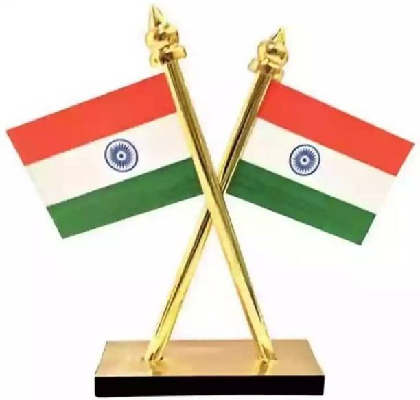 AIRSKY Indian National Flags Triangle Car Dashboard Flag