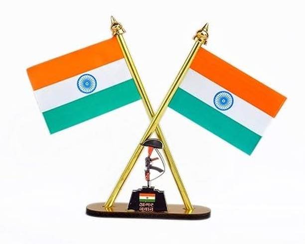 Uniqorn Enterprises India Rectangle Car Dashboard Flag