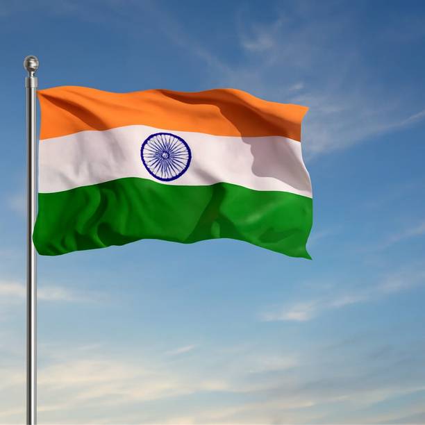 IVILLAGE Indian Flag Suitable for Indoors and Outdoors Printed Both Sides Printing Rectangle Outdoor Flag