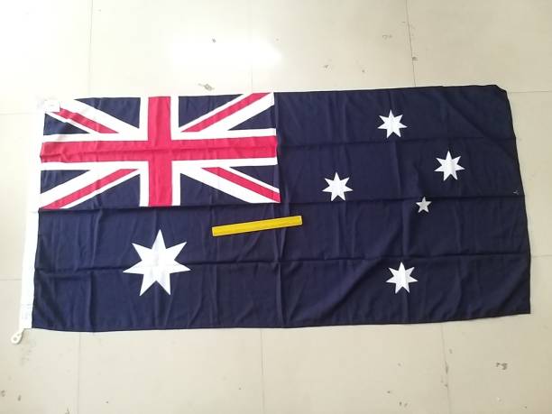 BRASS BLESSING Australia Vintage Nautical Country Out Door Flag | From Ship Salvage (6457) Rectangle Outdoor Flag Flag