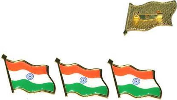 India Body Flag 2.5 cm x 3.6 cm by Vrinde