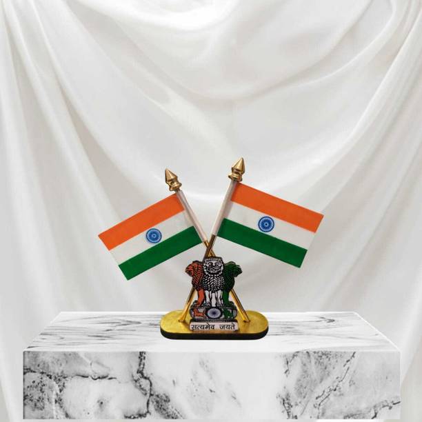 himansh expo indian flag Double Sided Wind Car Dashboard Flag