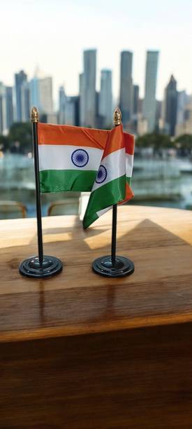 JHANDA SHOP India Rectangle Car Dashboard Flag