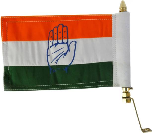 ENEMYT Fieryfrost Indian National Congress Car Flag Rectangle Car Dashboard Flag