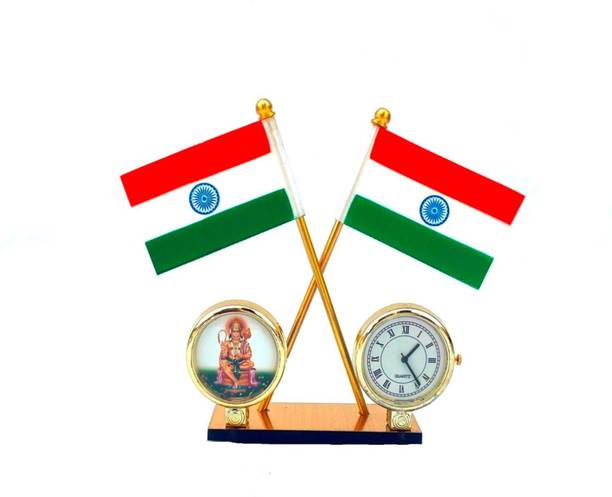 STAR SHINE Indian Flag Rectangle Car Dashboard Flag