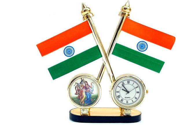 STAR SHINE Indian Flag Rectangle Car Dashboard Flag