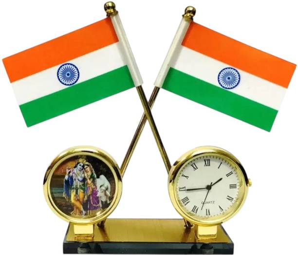 WOLCH Indian Flag Rectangle Car Dashboard Flag