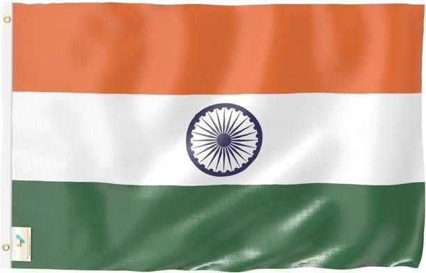 The Flag Company Indian Flag 1 ft x 1.5 ft | Office & Home Rectangle Outdoor Flag
