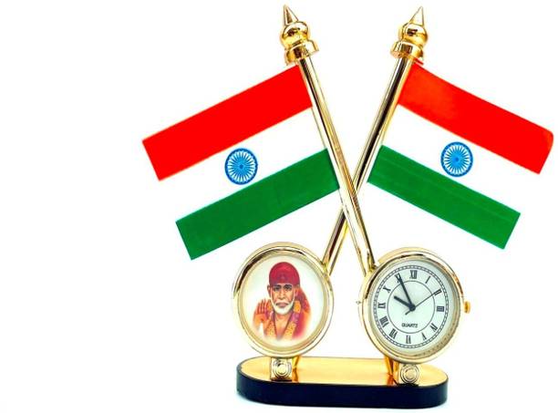 STAR SHINE Indian Flag Rectangle Car Dashboard Flag
