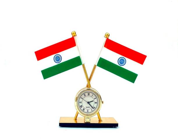 STAR SHINE Indian Flag Rectangle Car Dashboard Flag