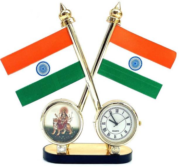 STAR SHINE Indian Flag Rectangle Car Dashboard Flag