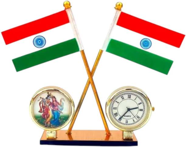 WOLCH Indian Flag Rectangle Car Dashboard Flag