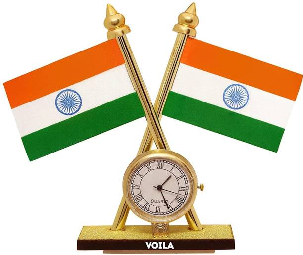 VOILA India Double Sided Wind Car Dashboard Flag