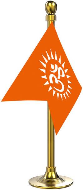 The Flag Company The Flag Company OM flag for car dashboard - Gold Acrylic Rectangle Car Dashboard Flag