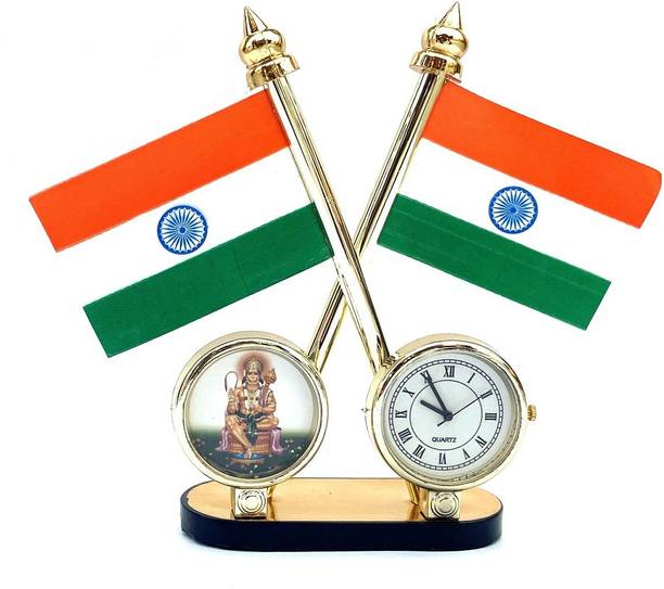 STAR SHINE Indian Flag Rectangle Car Dashboard Flag