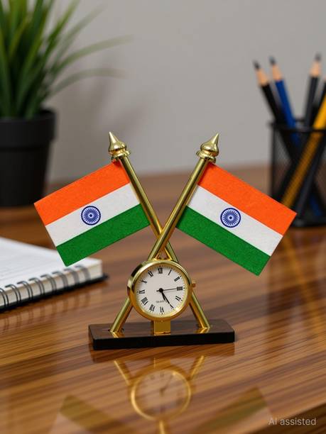 India Car Dashboard Flag 10.2 cm x 7.6 cm by Voyo