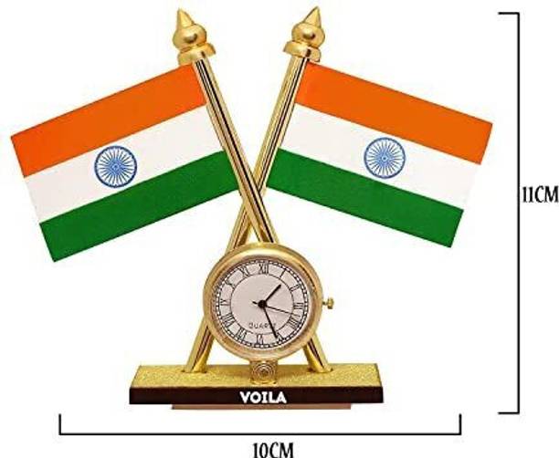 VOILA Indian National Flags For Car Dashboard Decoration Rectangle Car Dashboard Flag