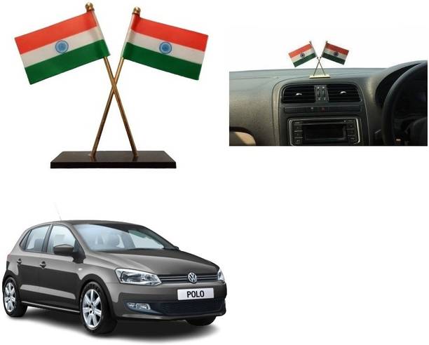 SPREADX Car Dashboard Idols India Flag double Indian flag Universal for Hyundai i10 Nios Double Sided Wind Car Dashboard Flag