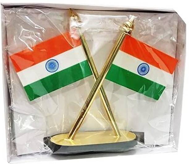 WELCO Indian Flag Double Sided Wind Car Dashboard Flag