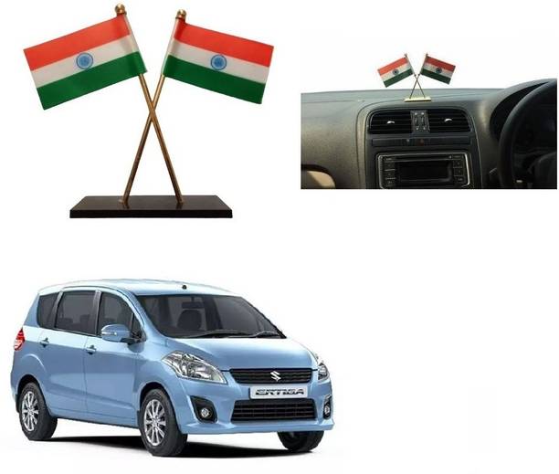 SPREADX Car Dashboard Idols India Flag double Indian flag Universal for Hyundai i10 Nios Double Sided Wind Car Dashboard Flag