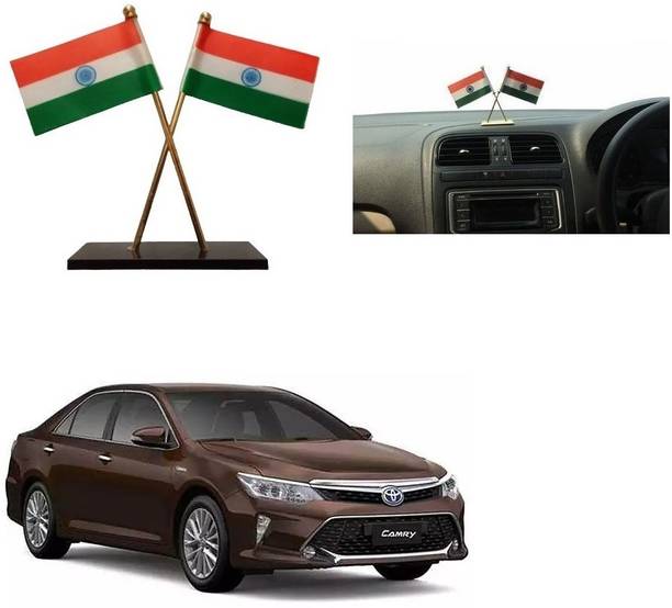 SPREADX India Double Sided Wind Car Dashboard Flag