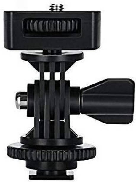 ZuriKrisha Adjustable 1/4" Angle Pole Swivel Flash Hot Shoe Mount Screw Adapter Flash Shoe Adapter