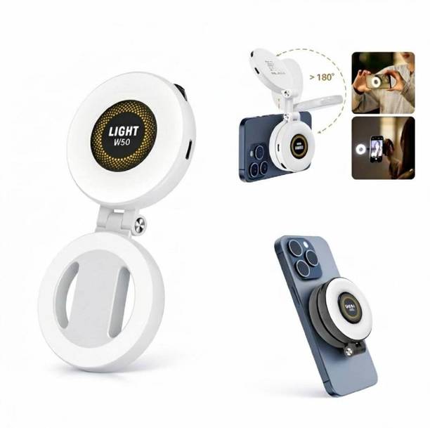 Tktrend Magnetic Selfie Ring Light W50 | LED Selfie Light Compatible with Magsafe Flash Flash