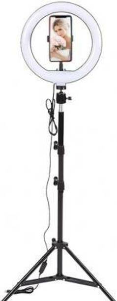 ZOPHORUS LED Ring Light Tripod Stand Live Selfie Holder USB Plug 10 Inch Fill Light Flash