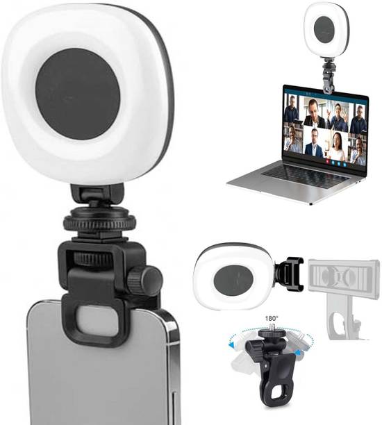 3D GOLDTM Photography LED Selfie Light for 360° Rotation Zoom Meetings & Live Streaming Flash