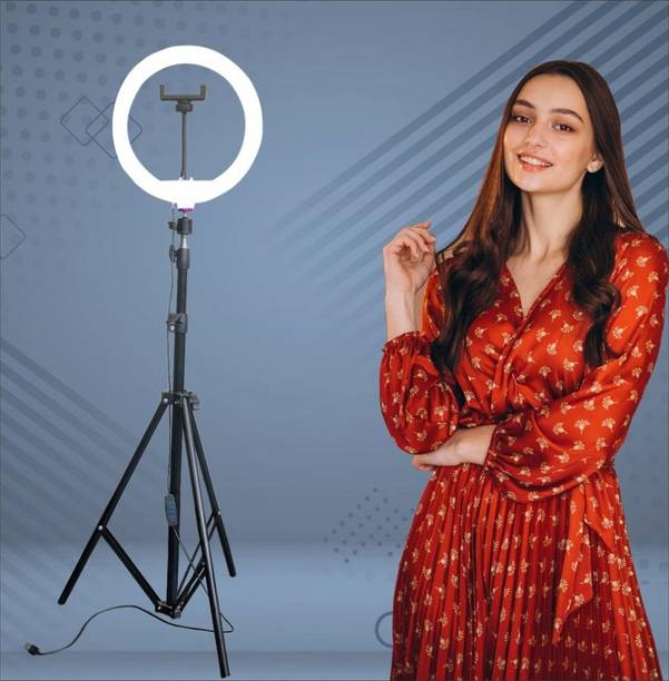 SHINEON Big Selfie ringlight long tripod stand for Studio Video tablet PC tiktok likee Ring Flash