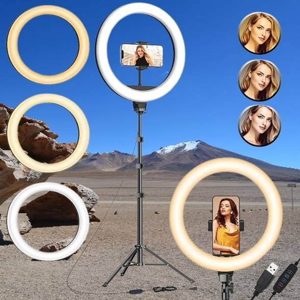 Hokti Lighting Collection 10" Ring Tripod Stand Flash