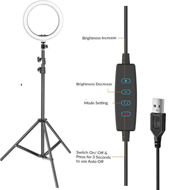 Deeshora Arrival Strong metal tripod stand with ring light for phography/video Tripod Kit Flash