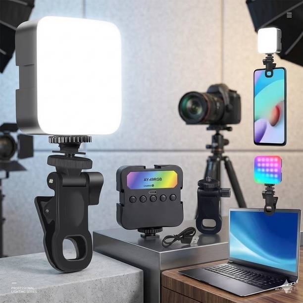 footloose Branded Mobile Phone Mini Portable Clip on Fill Lights for Phone, Laptop, Selfie Flash