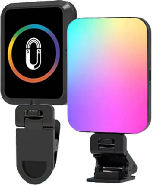 BROLAVIYA W80 Magnetic Fill Light Rechargeable 3 Modes/RGB Adjustable Color Temperature Flash