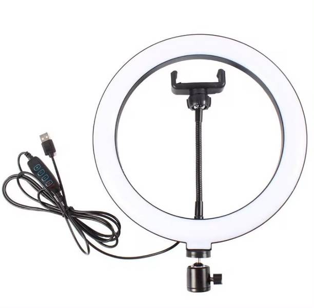 Techpunch 10 Inch Selfie Ring Light Mobile Holder for Photo, Video3 mode Ring Flash