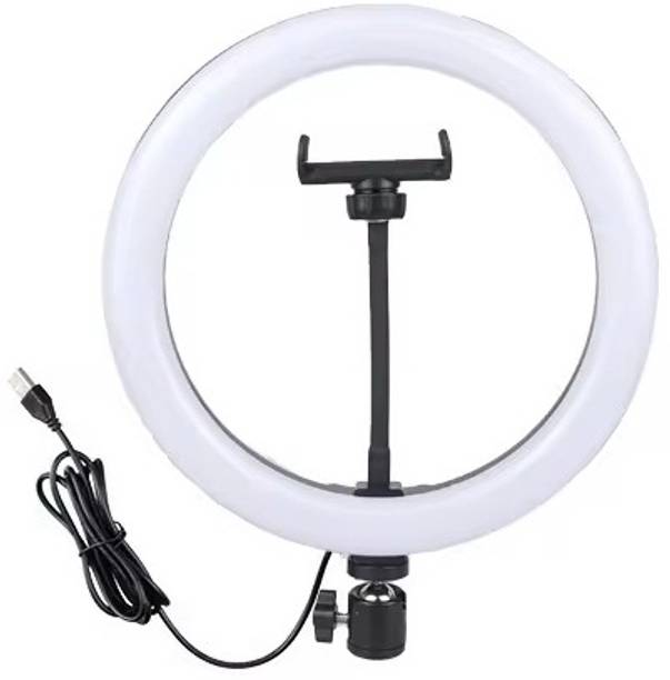 Techpunch Newest 10 Inch LED Selfie Ring Light Mobile Holder for Photo, Video3 mode Ring Flash