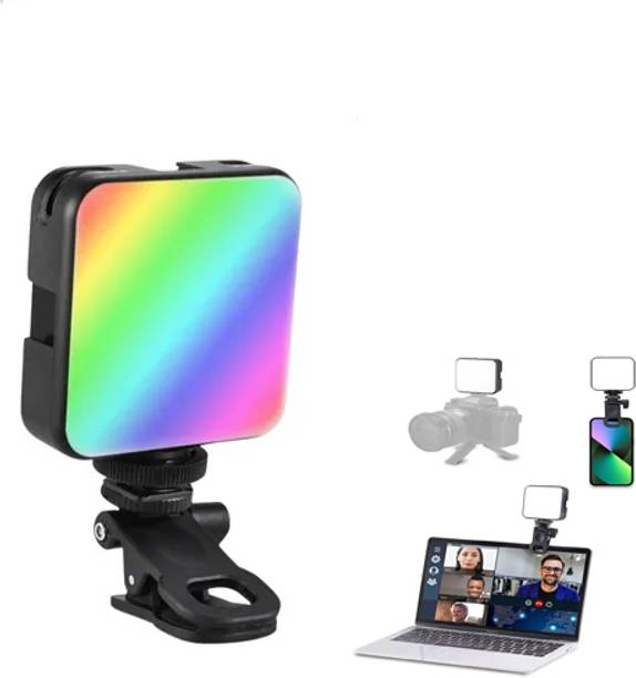 Worricow LED Light for Laptop & Camera | Rechargeable Adjustable Clip Light Flash