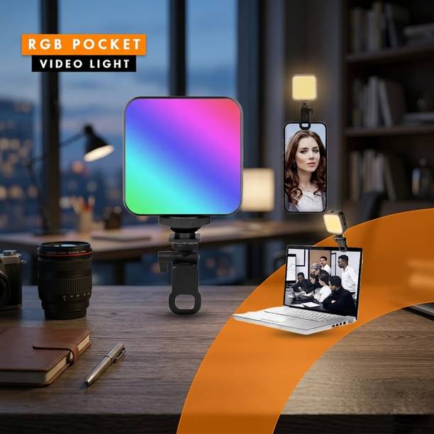 footloose LED Pocket Video Light | Clip-On Rechargeable Fill Light for Phone, Laptop Flash