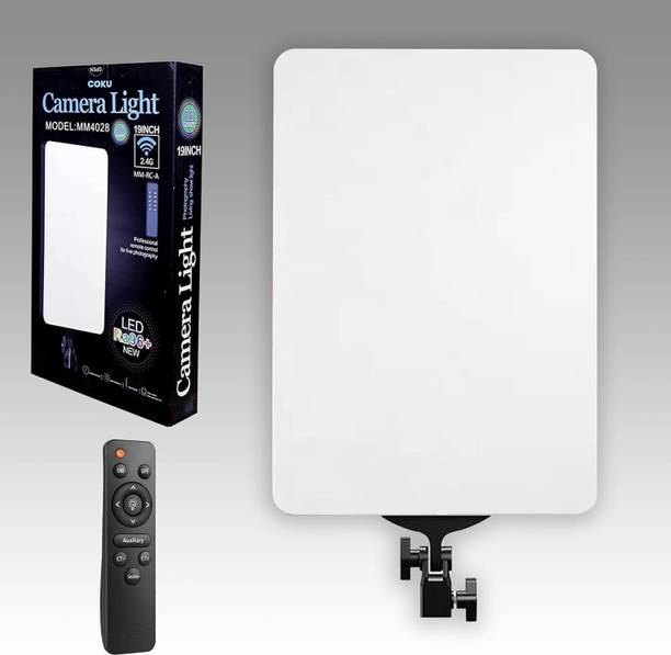 DawnRays 19-inch LED Panel Camera Light for Photography & Videography with remote control Flash