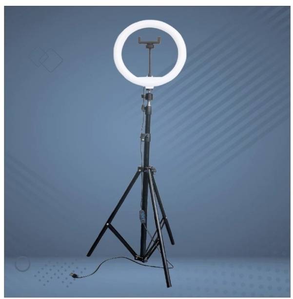 SHINEON 10 “ real ring light with stand 7 ft for reels , you tube & Instagram. Flash