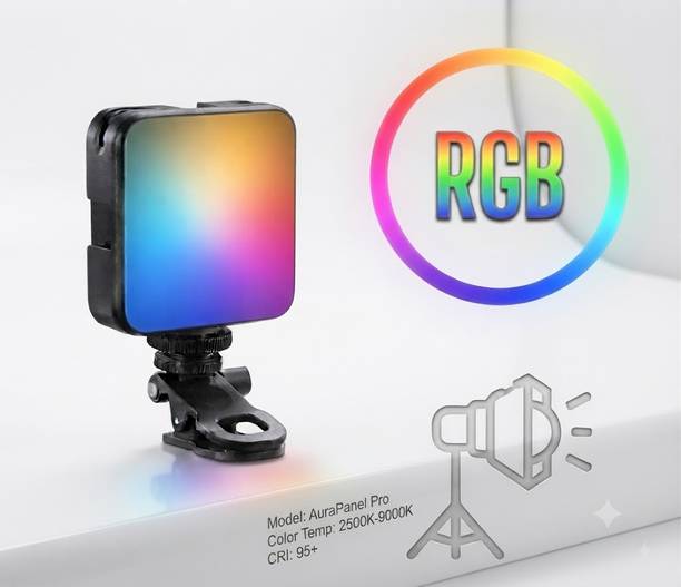 Worricow Newly portable RGB light for content creators, photographer and shoots Flash