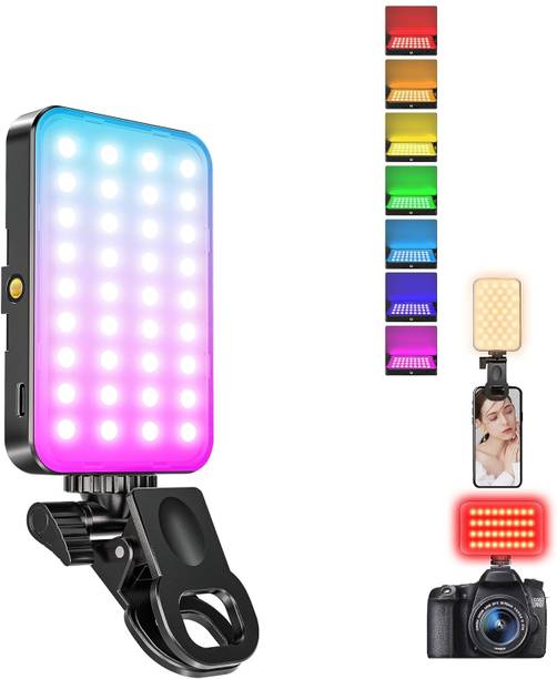 Worricow BuyNow Adjustable LED Selfie Light Flash Clip Rechargeable For All Phones Flash