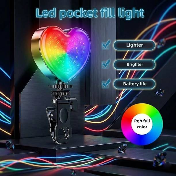 footloose Selfie Light Rechargeable 1800mAh Portable Light Mini Clip LED Video Light Flash Flash