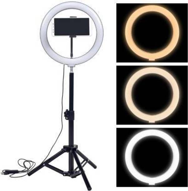 Sifaarish 10 Inch Ring Light With Tripod Stand 3 Modes Adjustable Light Flash