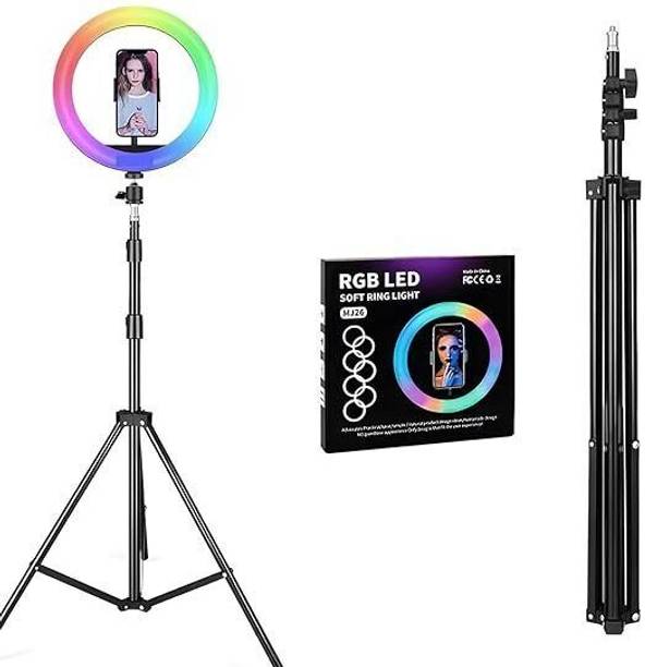 Home Story 10"Inch Led Ring Light For Youtube, Reels, Photo-shoot Ring Flash