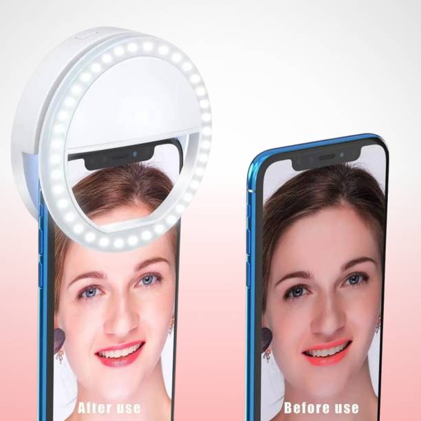 SANNO WORLD LED Ring Light – Built-in Clip for All Devices Ring Flash